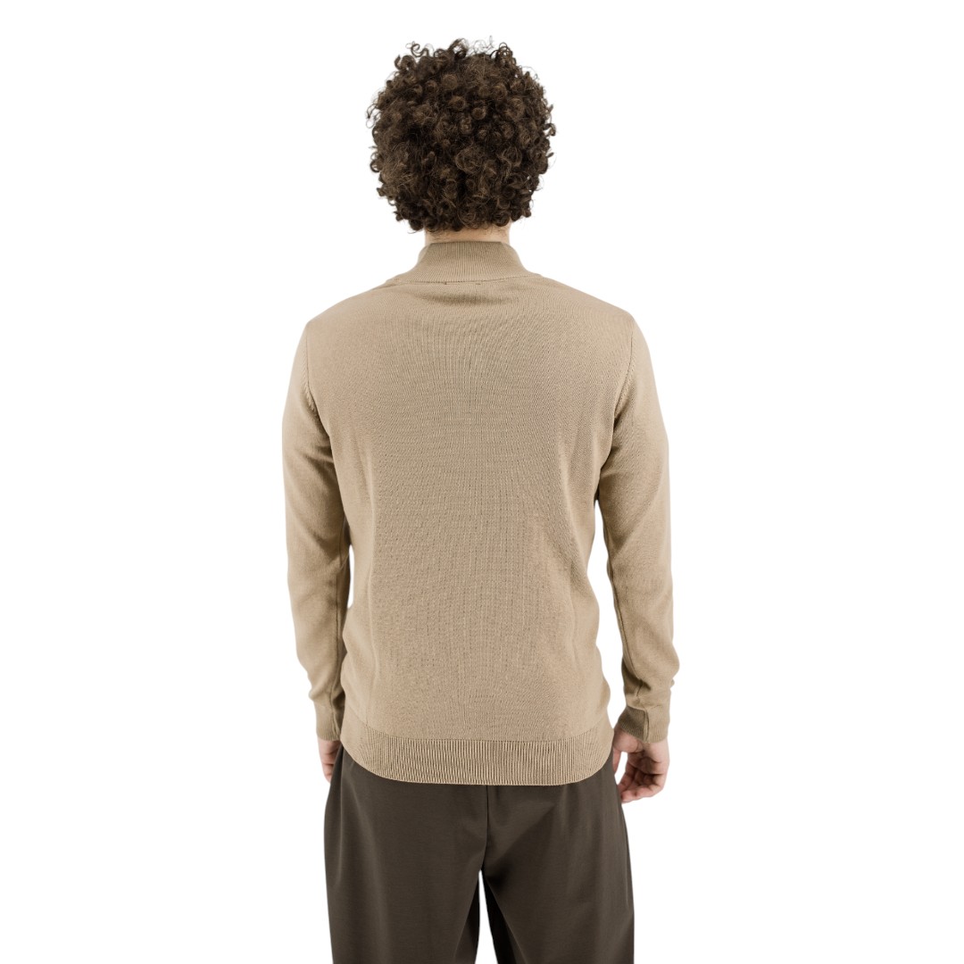 BASIC ΠΛΕΚΤΗ ΖΑΚΕΤΑ - BEIGE - Image 2