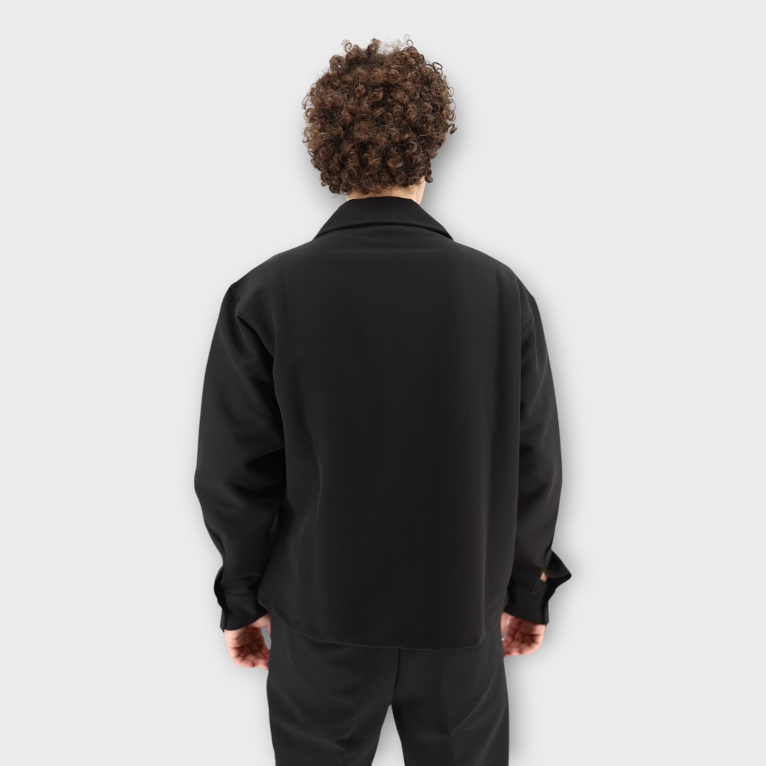 ΖΑΚΕΤΑ ΜΕ OVERSIZED ΤΣΕΠΕΣ - BLACK - Image 3