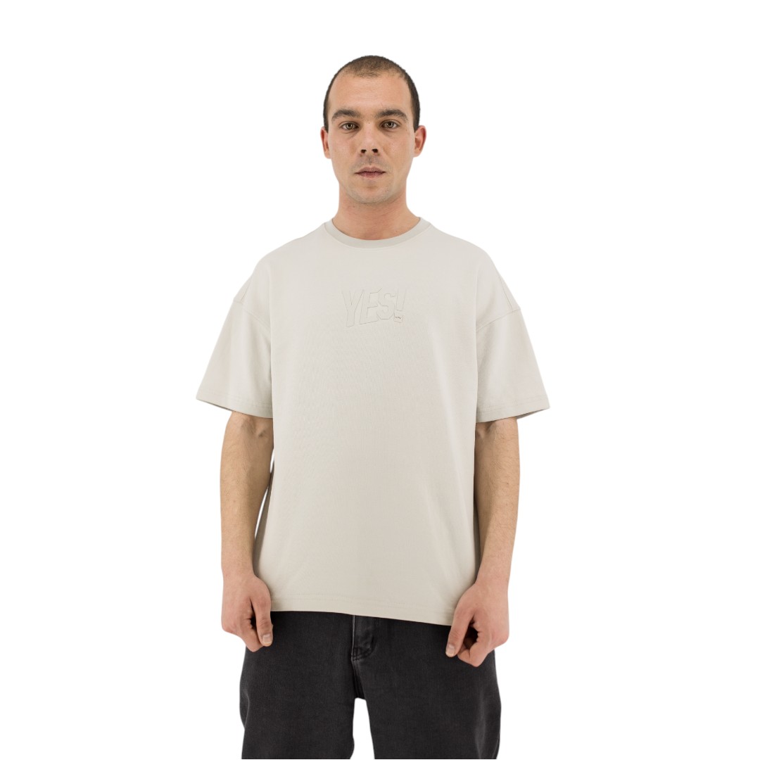 T-shirt YES - Beige - Image 2