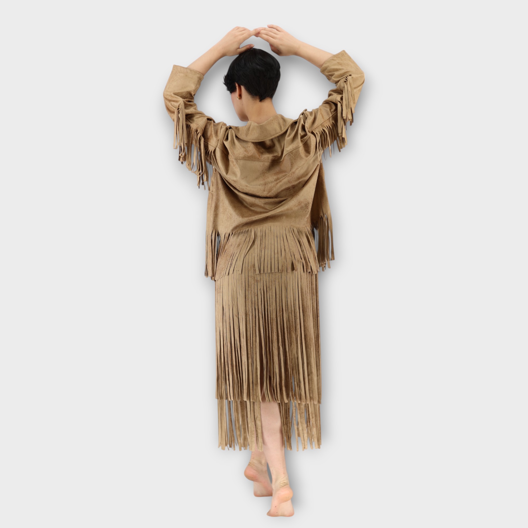 Φούστα Western Style - Cigar Brown - Image 3