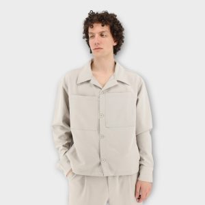 ΖΑΚΕΤΑ ΜΕ OVERSIZED ΤΣΕΠΕΣ - OFF WHITE