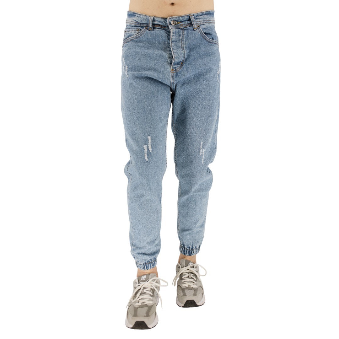 JOGGER LIGHT BLUE DENIM