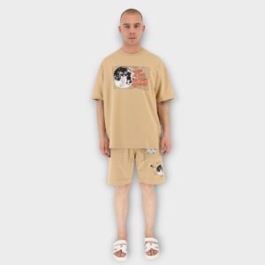 Shorts με στάμπα- Golden Ochre