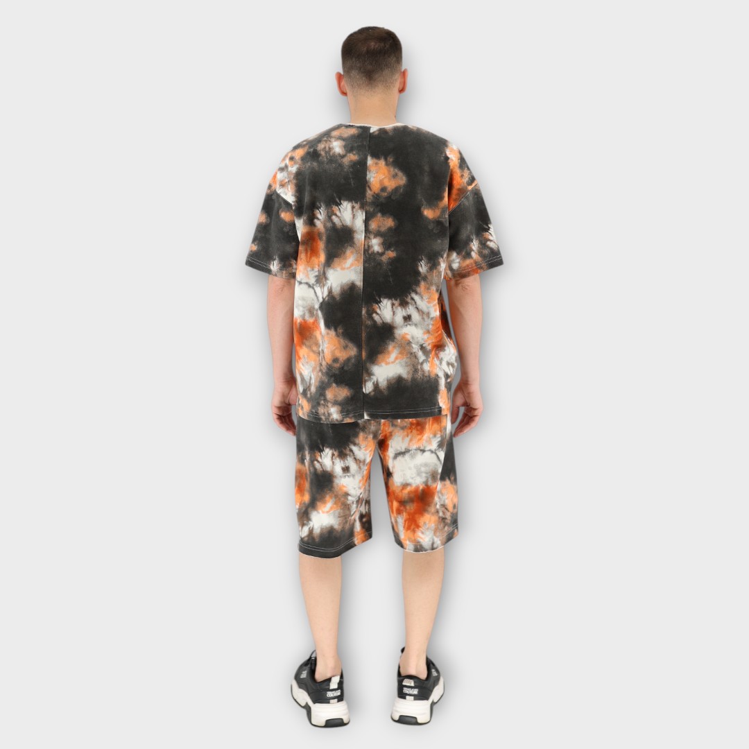 Tie-dye shorts - ΜΑΥΡΟ - Image 3