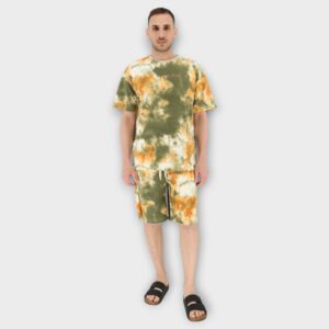 Tie-dye shorts - ΠΡΑΣΙΝΟ